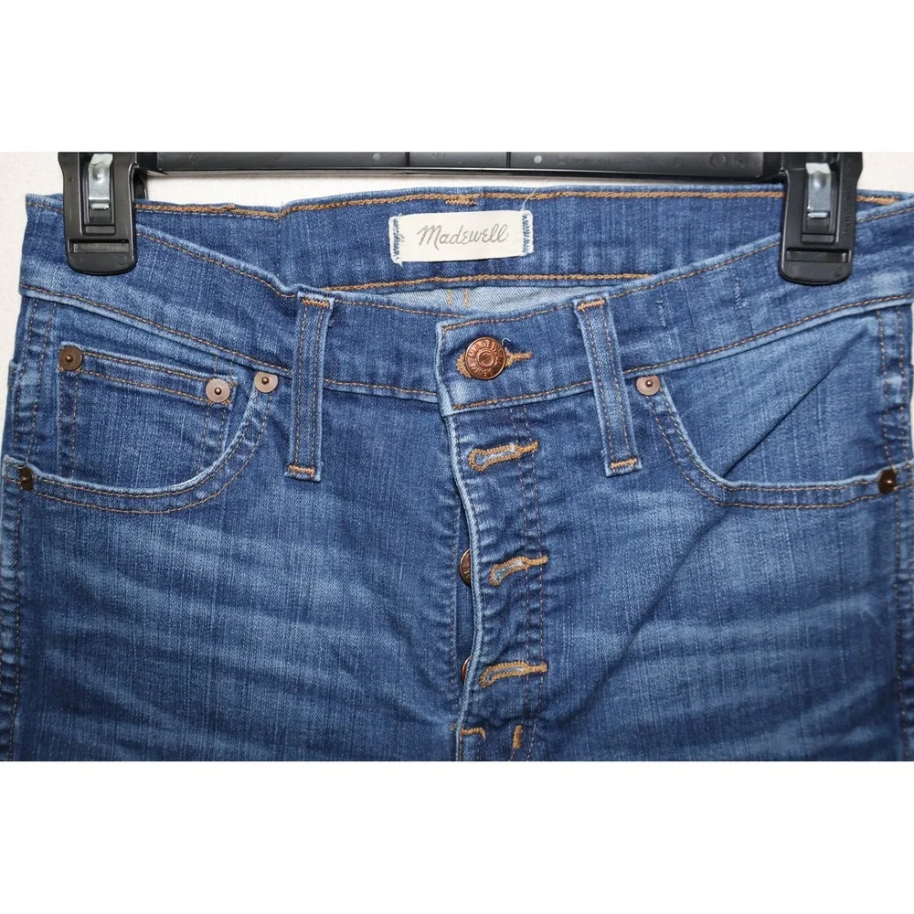 Madewell 10 High-Rise Skinny women's Jeans Blue Button Fly‎ Size 27